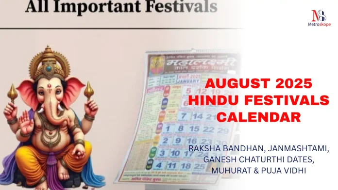August 2025 Hindu Festivals Calendar