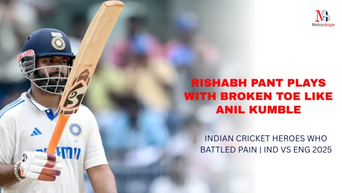 Rishabh Pant Plays With Broken Toe Like Anil Kumble