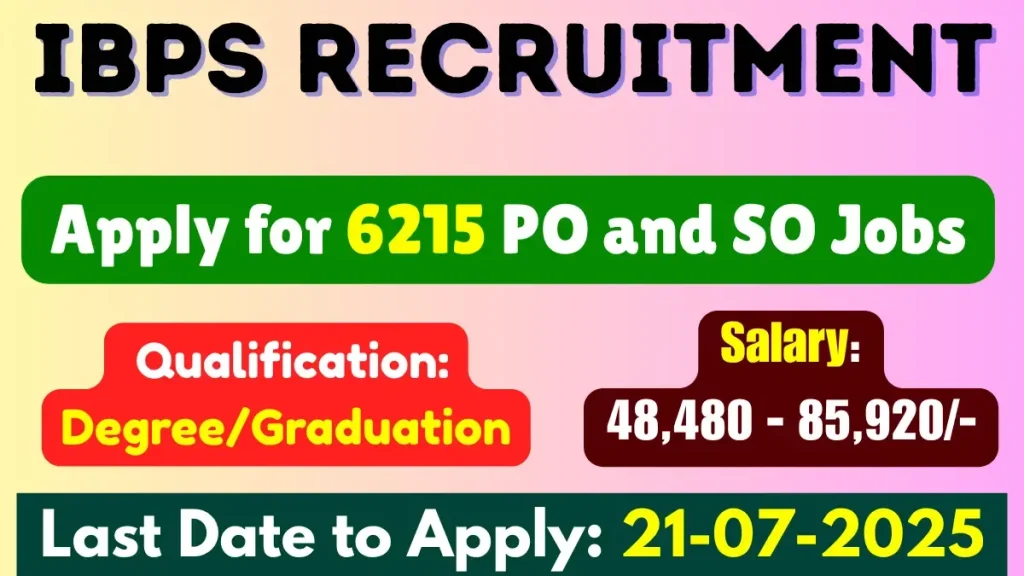 IBPS PO & SO Recruitment 2025