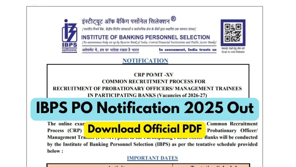 IBPS PO & SO Recruitment 2025