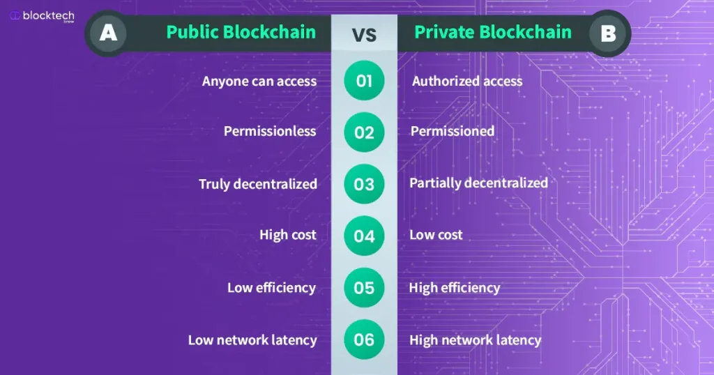 Public vs Private Blockchains